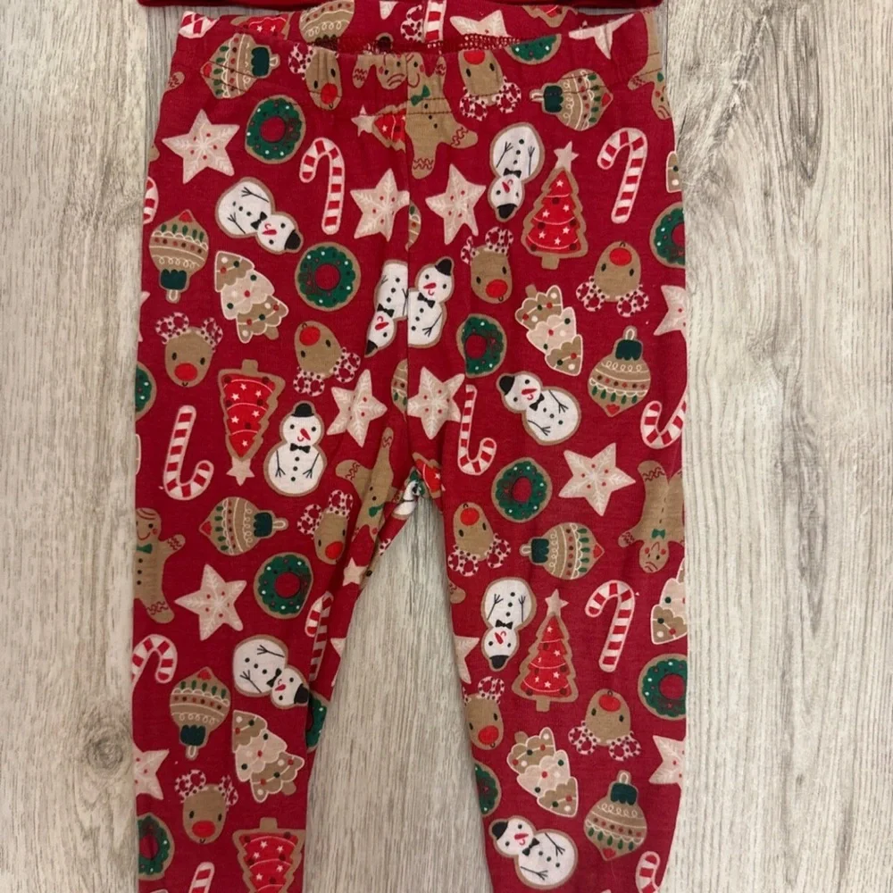 Gymboree Girls 12-18 Months Gingerbread House Holidays Long Sleeve Pjs
